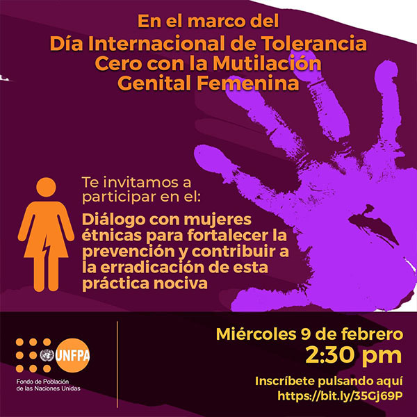 Diálogo con mujeres étnicas para fortalecer la prevención y contribuir a la erradicación de la mutilación genital femenina.