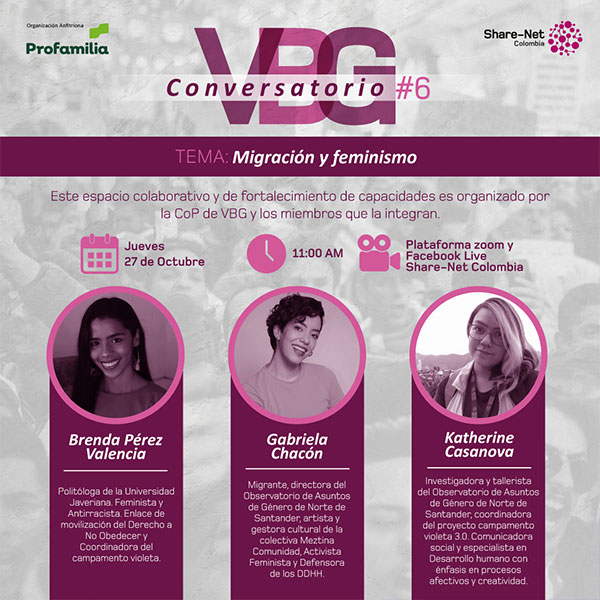 Conversatorio VBG #6 – Migración y Feminismo