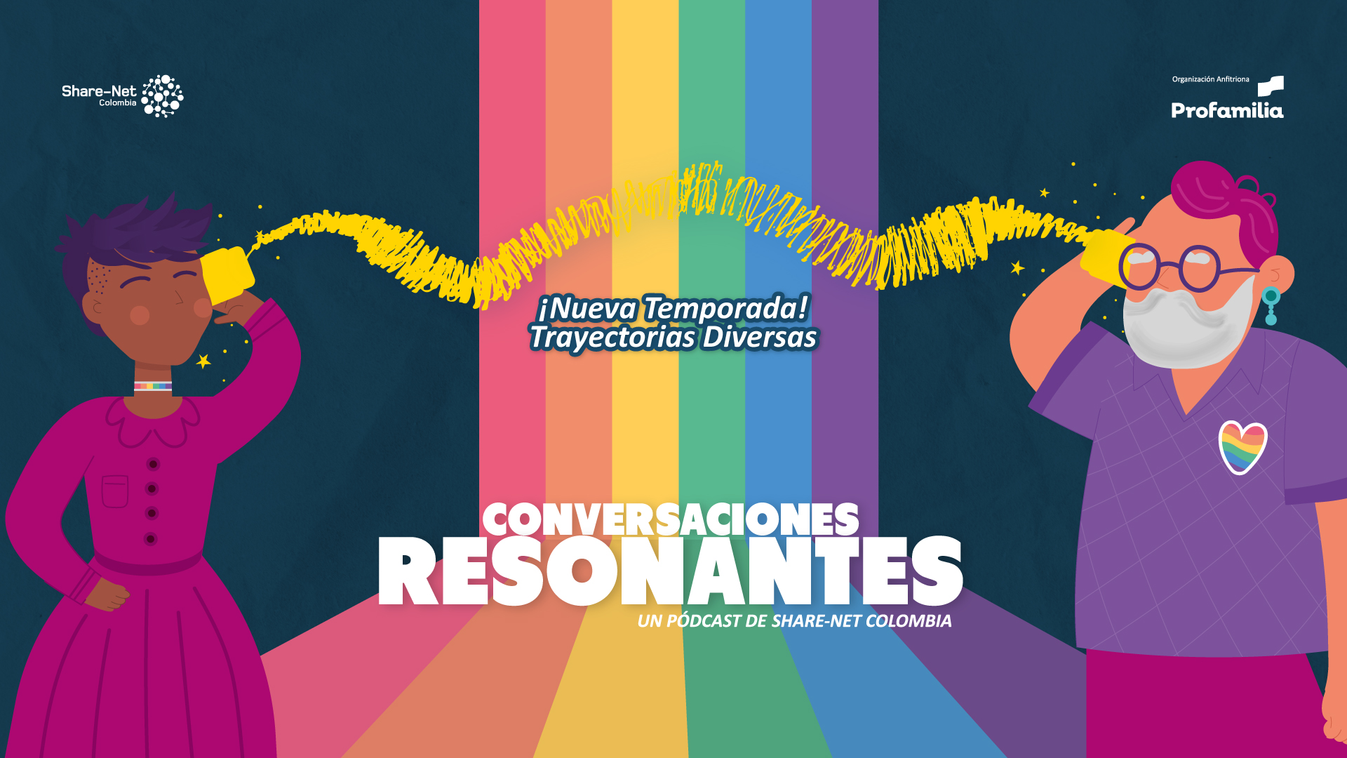 ¿Cuáles son las experiencias de las personas LGBTIQ+ en las distintas etapas de su vida? ¡Acompáñanos a un viaje sonoro por estas trayectorias diversas!